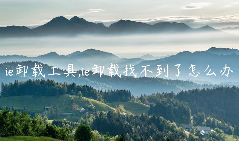 ie卸载工具,ie卸载找不到了怎么办