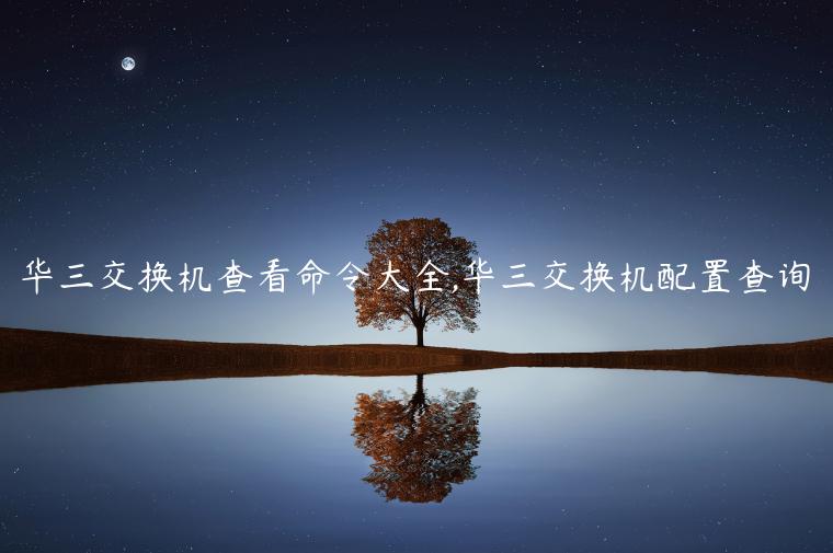 华三交换机查看命令大全,华三交换机配置查询