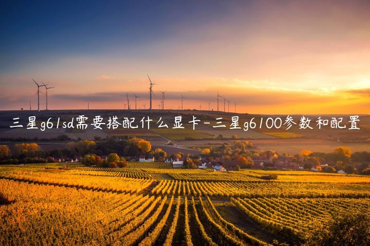 三星g61sd需要搭配什么显卡-三星g6100参数和配置