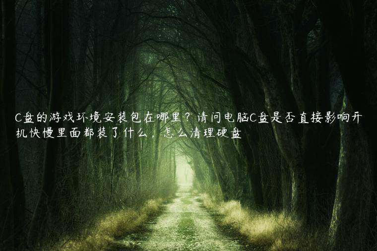 C盘的游戏环境安装包在哪里？请问电脑C盘是否直接影响开机快慢里面都装了什么，怎么清理硬盘