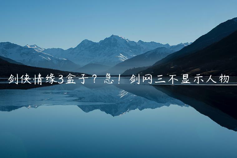 剑侠情缘3盒子？急！剑网三不显示人物