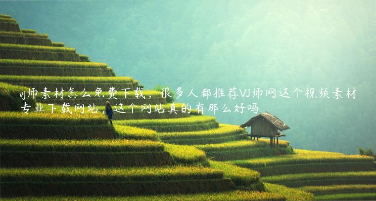 vj师素材怎么免费下载，很多人都推荐VJ师网这个视频素材专业下载网站，这个网站真的有那么好吗