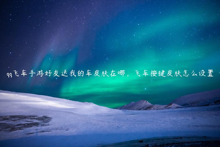 qq飞车手游好友送我的车皮肤在哪，飞车按键皮肤怎么设置