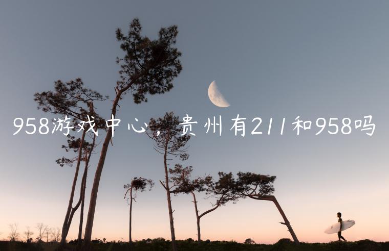 958游戏中心，贵州有211和958吗