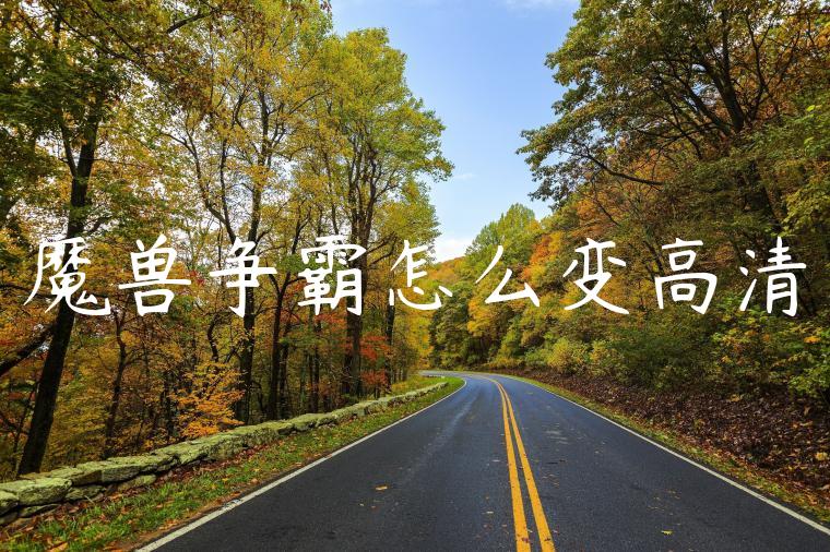 魔兽争霸怎么变高清