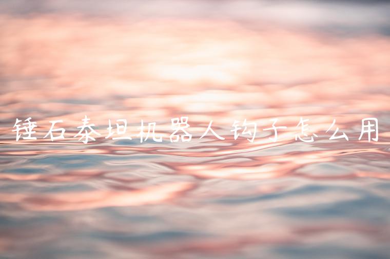 锤石泰坦机器人钩子怎么用