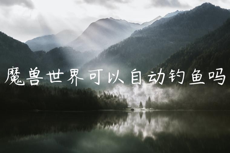 魔兽世界可以自动钓鱼吗