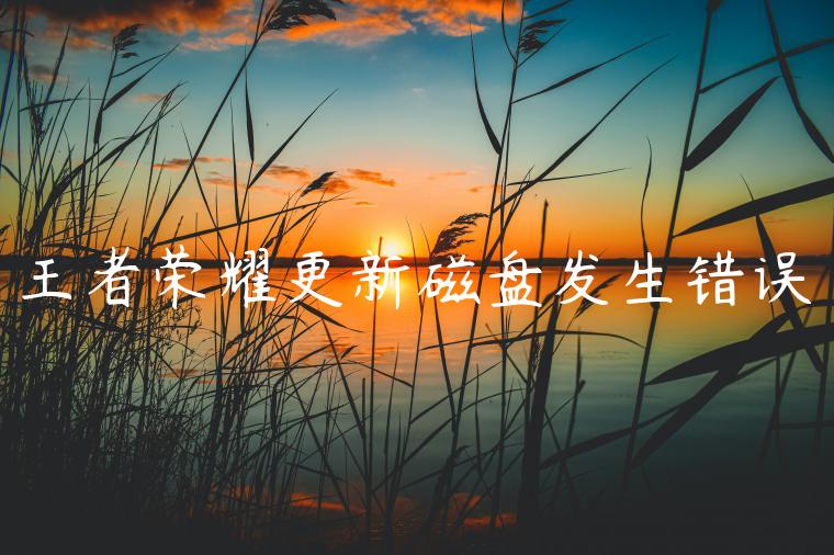 王者荣耀更新磁盘发生错误