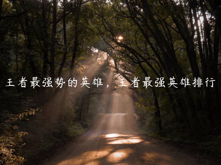 王者最强势的英雄，王者最强英雄排行