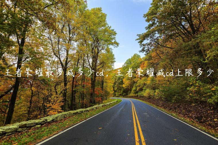 王者荣耀最多减多少cd，王者荣耀减cd上限多少