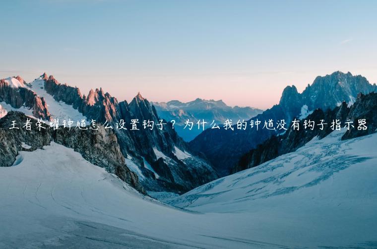 王者荣耀钟馗怎么设置钩子？为什么我的钟馗没有钩子指示器