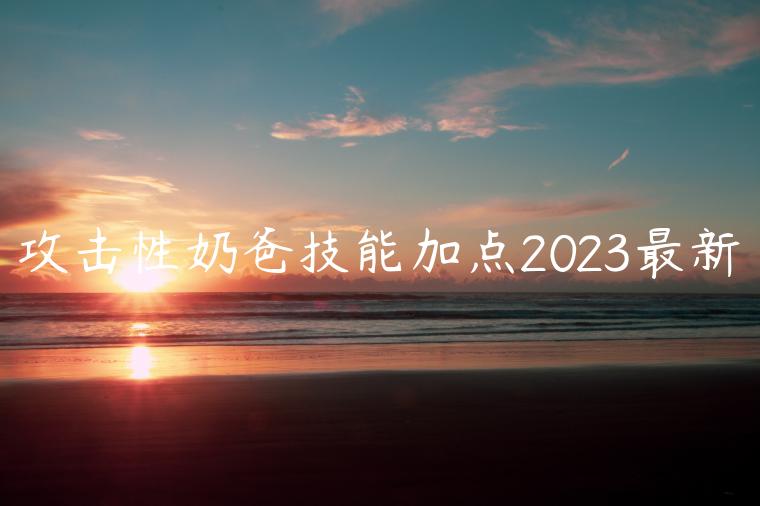 攻击性奶爸技能加点2023最新