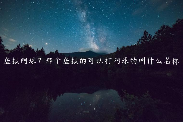 虚拟网球？那个虚拟的可以打网球的叫什么名称
