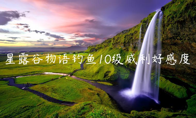 星露谷物语钓鱼10级威利好感度