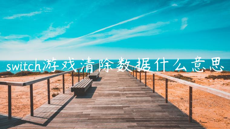 switch游戏清除数据什么意思