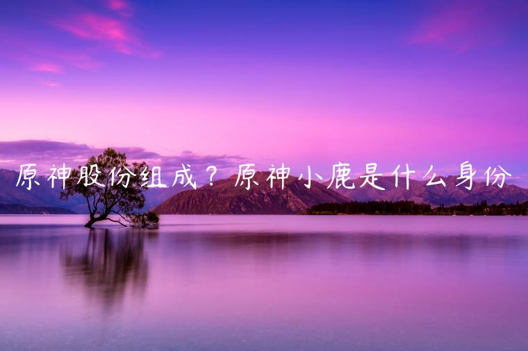 原神股份组成？原神小鹿是什么身份