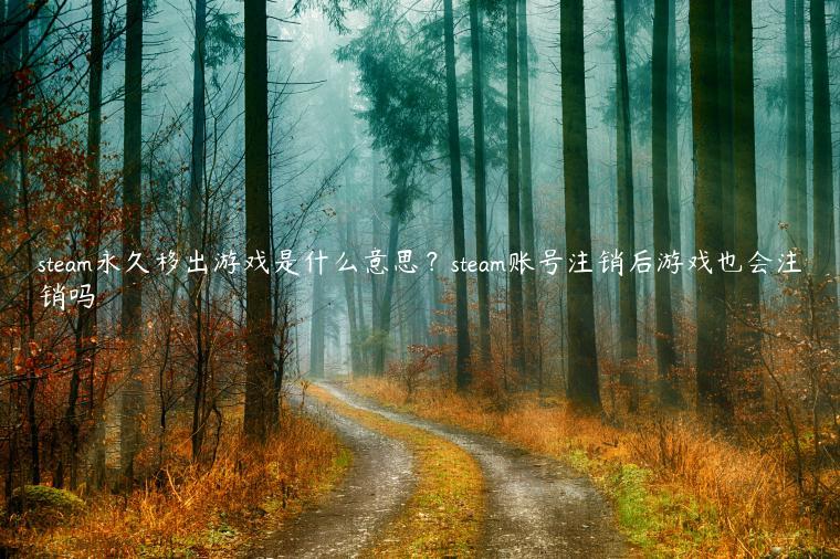 steam永久移出游戏是什么意思？steam账号注销后游戏也会注销吗