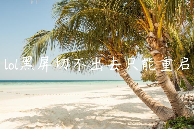 lol黑屏切不出去只能重启