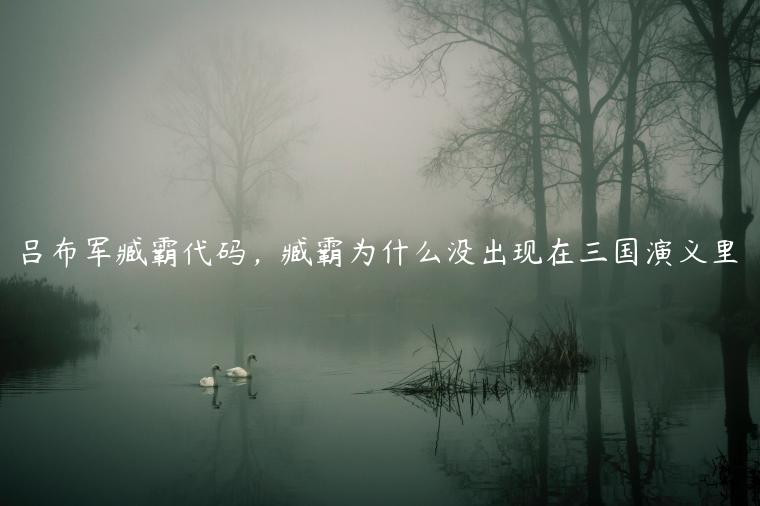 吕布军臧霸代码，臧霸为什么没出现在三国演义里