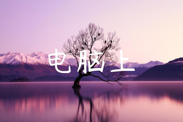 电脑上
