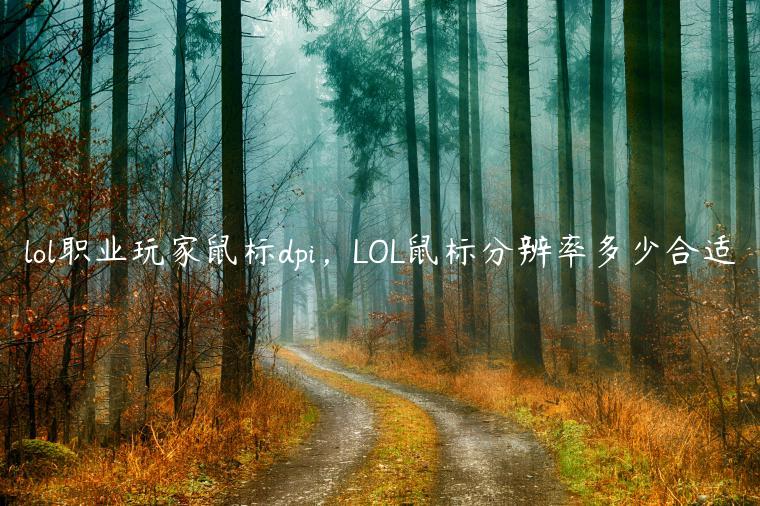 lol职业玩家鼠标dpi，LOL鼠标分辨率多少合适
