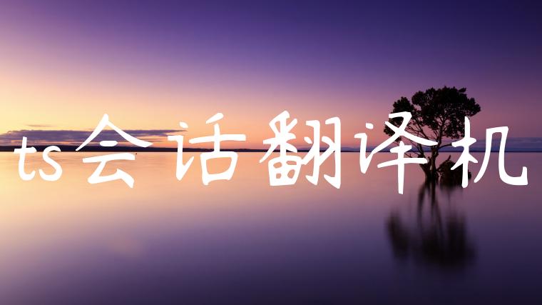 ts会话翻译机