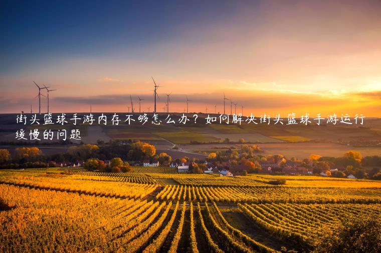 街头篮球手游内存不够怎么办？如何解决街头篮球手游运行缓慢的问题