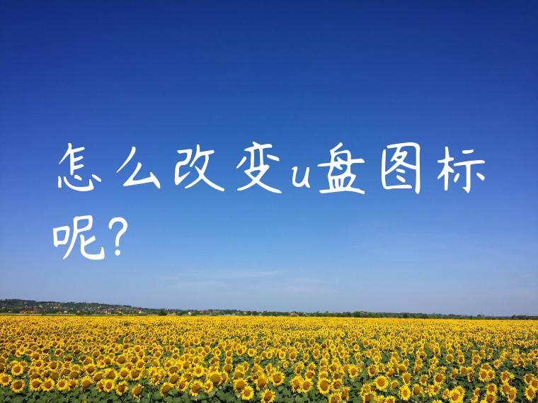 怎么改变u盘图标呢?