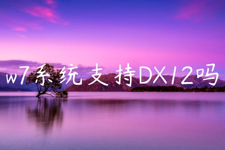 w7系统支持DX12吗