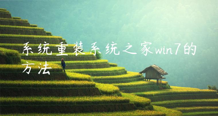 系统重装系统之家win7的方法