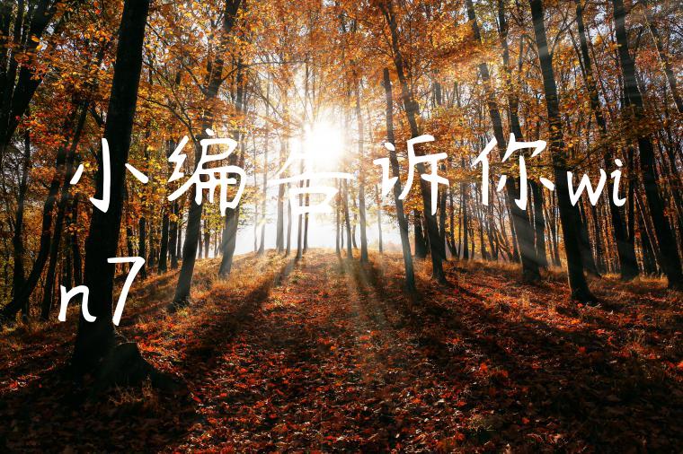 小编告诉你win7