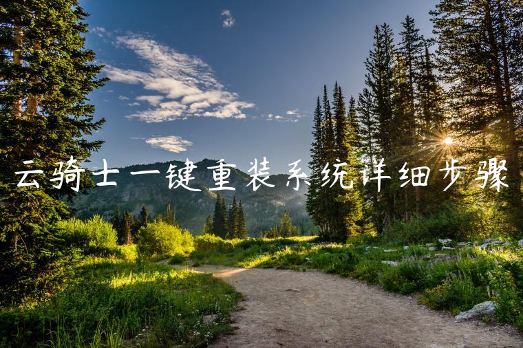 云骑士一键重装系统详细步骤