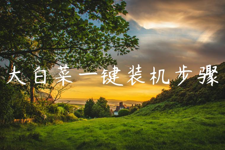 大白菜一键装机步骤