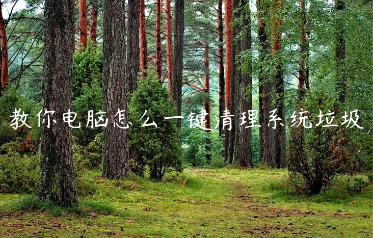 教你电脑怎么一键清理系统垃圾