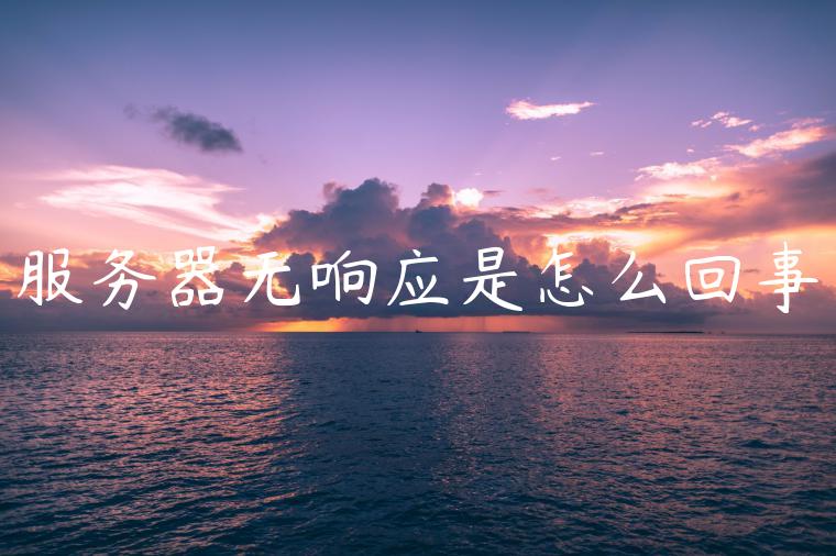 服务器无响应是怎么回事