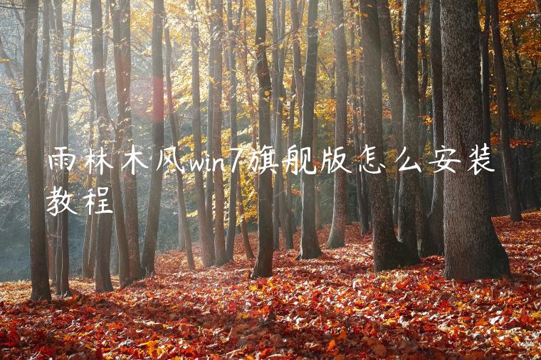 雨林木风win7旗舰版怎么安装教程