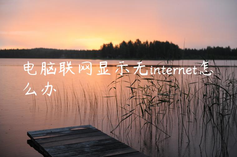 电脑联网显示无internet怎么办