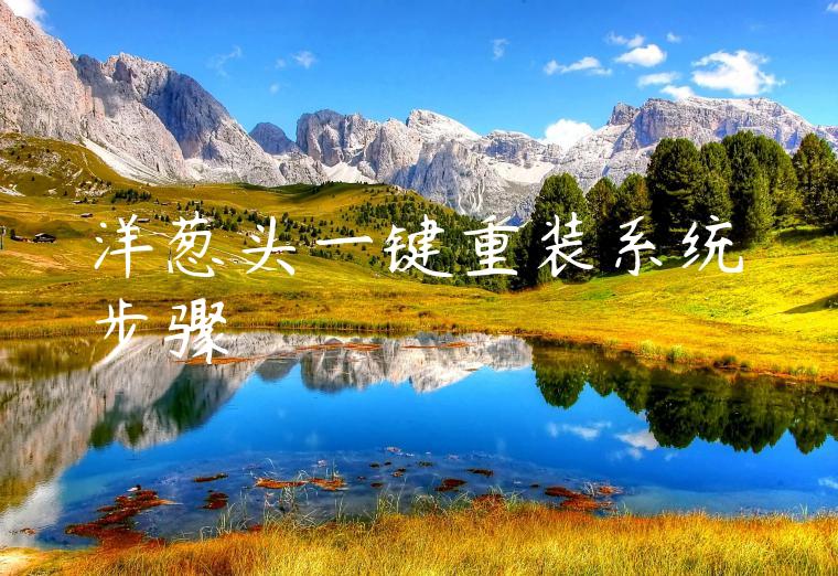 洋葱头一键重装系统步骤