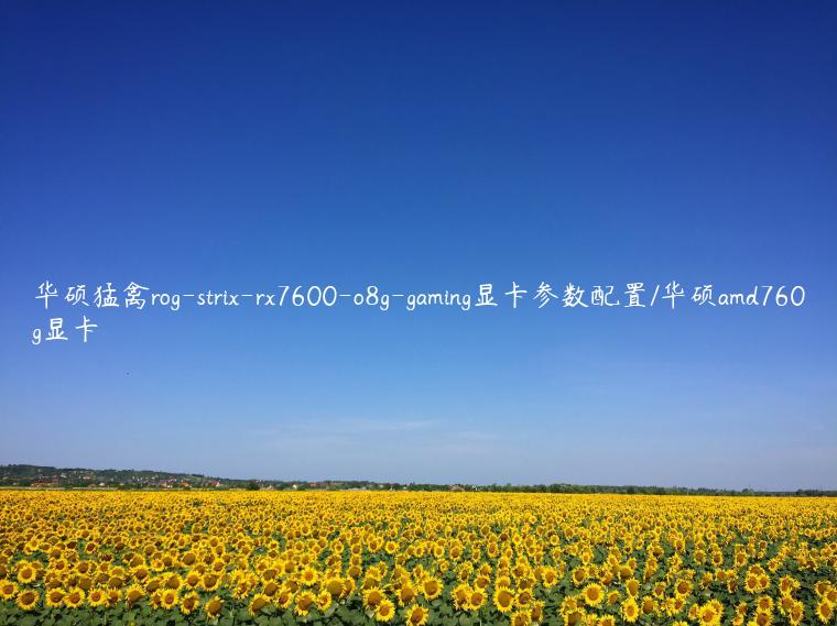 华硕猛禽rog-strix-rx7600-o8g-gaming显卡参数配置/华硕amd760g显卡