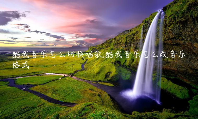 酷我音乐怎么切换唱歌,酷我音乐怎么改音乐格式