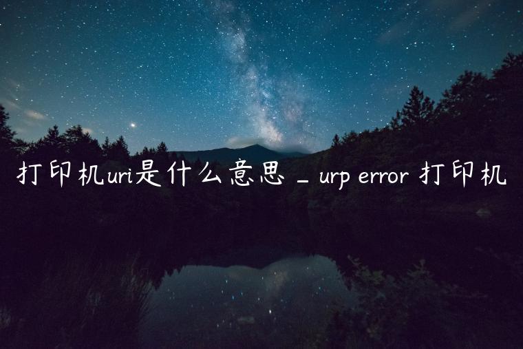 打印机uri是什么意思_urp error 打印机