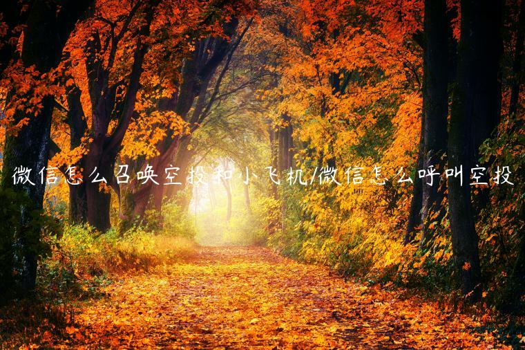 微信怎么召唤空投和小飞机/微信怎么呼叫空投