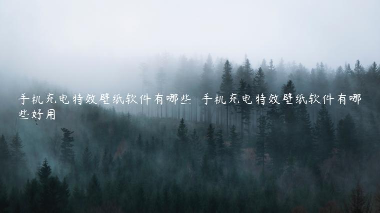 手机充电特效壁纸软件有哪些-手机充电特效壁纸软件有哪些好用