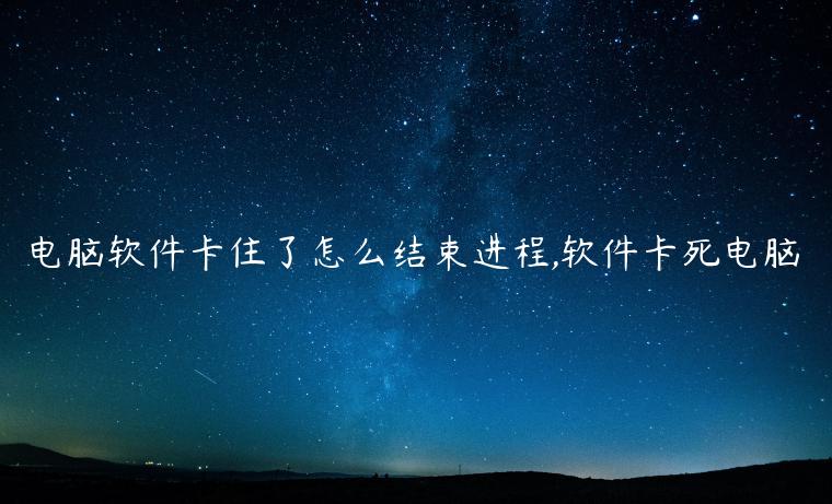 电脑软件卡住了怎么结束进程,软件卡死电脑