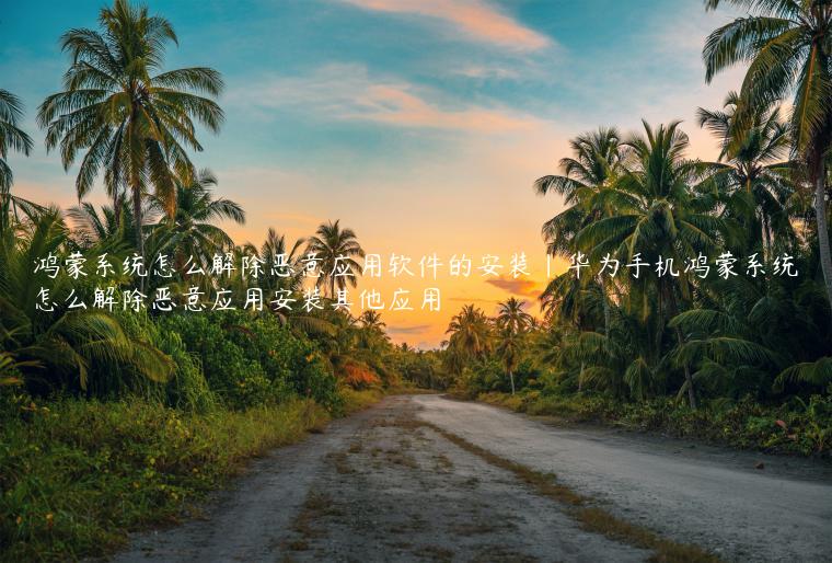 鸿蒙系统怎么解除恶意应用软件的安装|华为手机鸿蒙系统怎么解除恶意应用安装其他应用