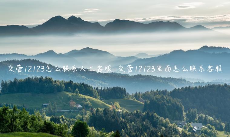 交管12123怎么联系人工客服-交管12123里面怎么联系客服