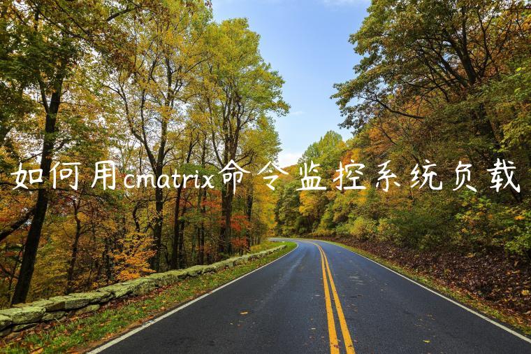 如何用cmatrix命令监控系统负载