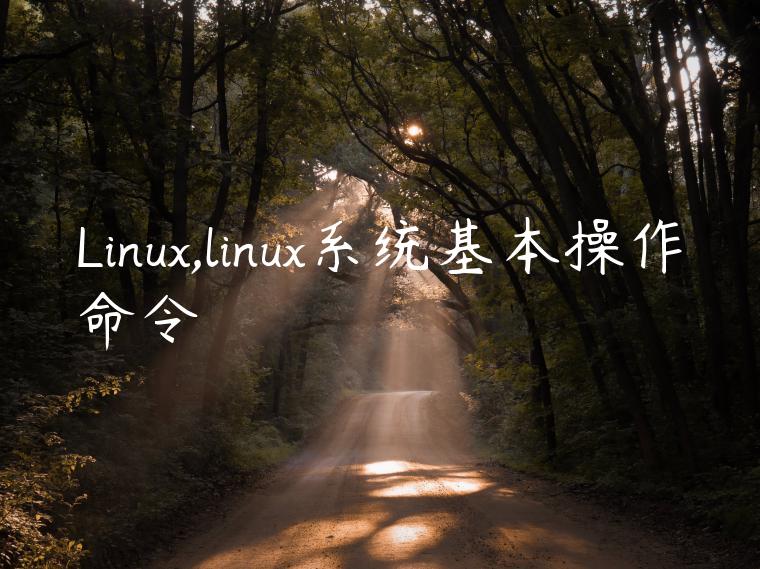Linux,linux系统基本操作命令