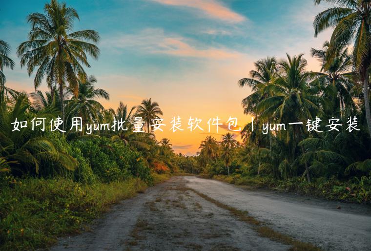 如何使用yum批量安装软件包|yum一键安装