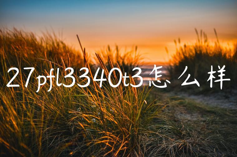 27pfl3340t3怎么样